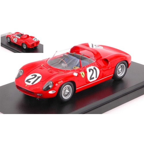 FERRARI 250P N.21 WINNER 24h LE MANS 1963 L.BANDINI- L.SCARFIOTTI 1:43 Looksmart Auto Competizione Modellino