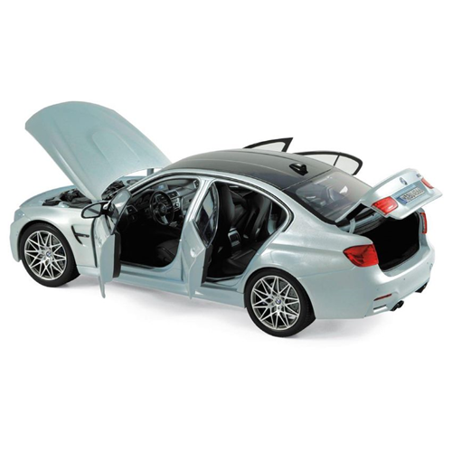 BMW M3 COMPETITION 2017 SILVER 1:18 Norev Auto Stradali Modellino