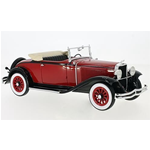 DODGE OTTO DG CONVERTIBLE 1934 RED/BLACK 1:18 Bos Model Auto d'Epoca Modellino