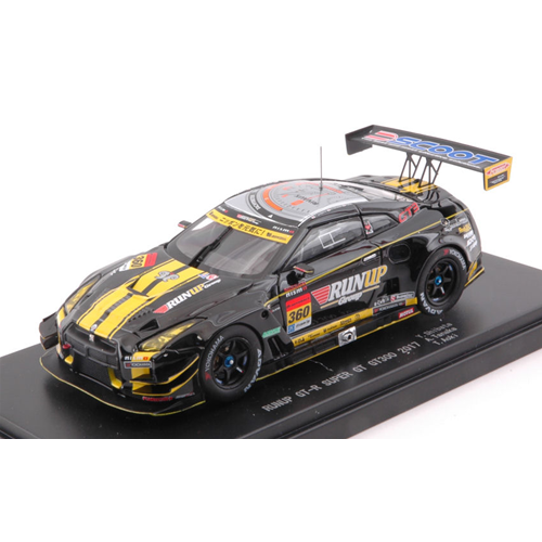 NISSAN GT-R N.360 SUPER GT300 2017 Y.SHIBATA-A.TANAKA-T.AOKI 1:43 Ebbro Auto Competizione Modellino