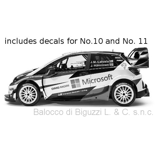 TOYOTA YARIS WRC N.10 (WINNER)/N.11 (23th) RALLY SWEDEN 2017 1:43 Ixo Model Auto Rally Modellino