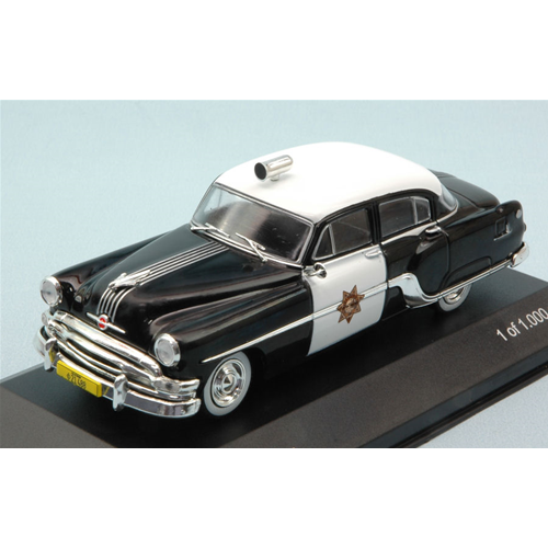PONTIAC CHIEFTAIN 1954 CALIFORNIA HIGHWAY PATROL POLICE 1:43 Whitebox Forze dell'Ordine Modellino