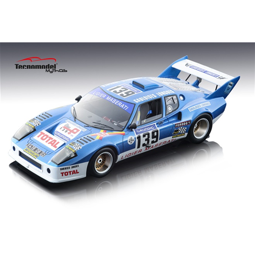 LIGIER JS2 N.139 1st TOUR DE FRANCE 1974 G.LARROUSSE-J.RIVES-J.P.NICOLAS 1:18 Tecnomodel Auto Competizione Modellino