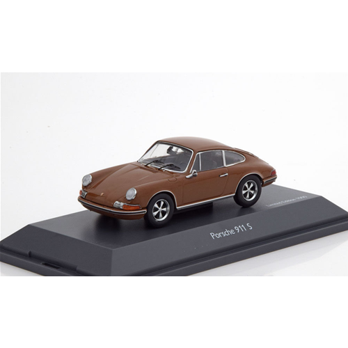 PORSCHE 911 S 1972 BROWN 1:43 Schuco Auto Stradali Modellino