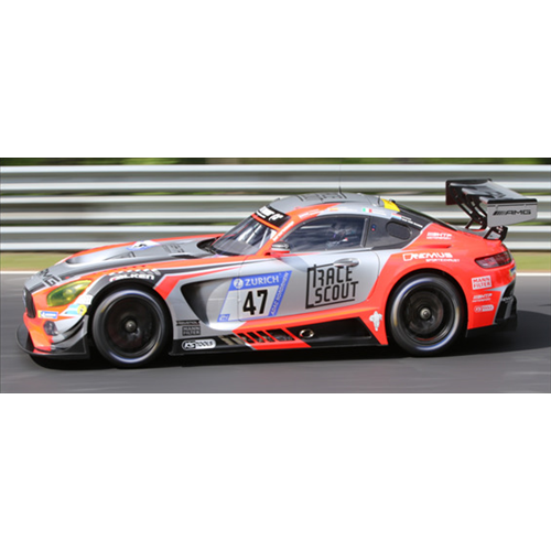 MERCEDES GT3 N.47 24 H NURBURGRING 2018 BAUMANN-MORTARA-JUNCADELLA-VAN DER ZANDE 1:43 Spark Model Auto Competizione Modellino