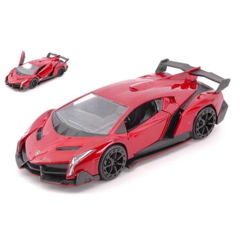 LAMBORGHINI VENENO 2017 METALLIC RED cm 12,5 1:32 Jada Toys Auto Stradali Modellino