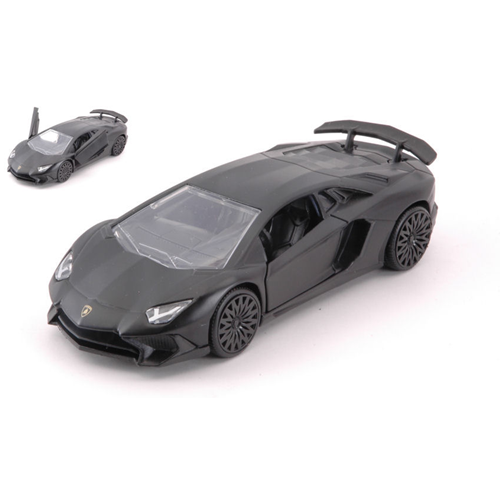 LAMBORGHINI AVENTADOR SV 2017 MATT BLACK cm 12,5 1:32 Jada Toys Auto Stradali Modellino