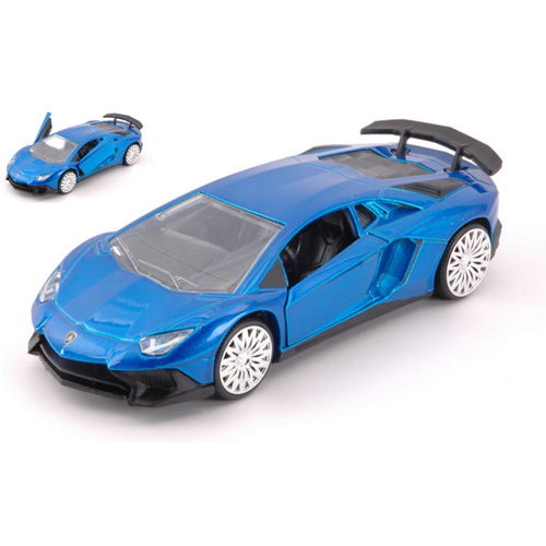 LAMBORGHINI AVENTADOR SV 2017 METALLIC BLUE cm 12,5 1:32 Jada Toys Auto Stradali Modellino