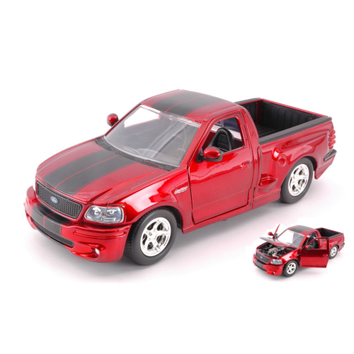 FORD F-150 SVT LIGHTNING 1999 METALLIC RED W/BLACK STRIPES cm 20 Jada Toys Auto Stradali Modellino