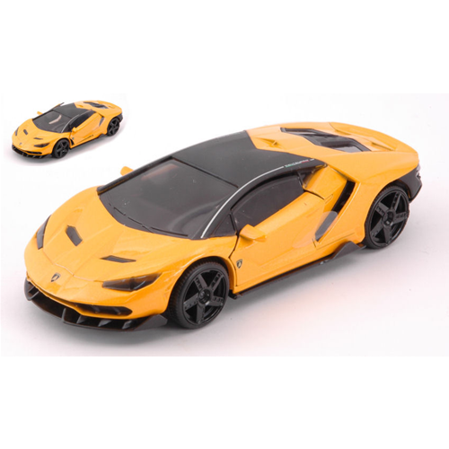 LAMBORGHINI CENTENARIO 2017 METALLIC YELLOW cm 12,5 1:32 Jada Toys Auto Stradali Modellino