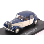 CITROEN LIGHT 15 1949 DARK BLUE & CREAM 1:43 Norev Auto Stradali Modellino