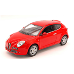 ALFA ROMEO MITO 2008 RED 1:24 Welly Auto Stradali Modellino