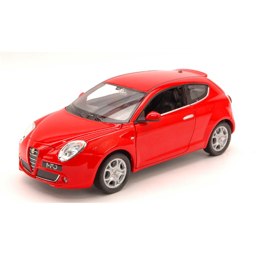 ALFA ROMEO MITO 2008 RED 1:24 Welly Auto Stradali Modellino