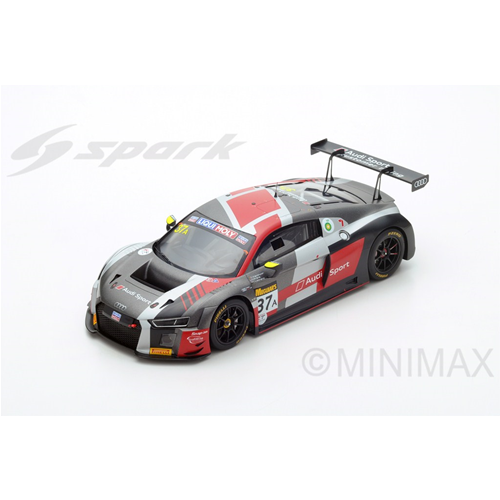 AUDI R8 LMS N.37A WINNER 12H BATHURST 2018 FRIJNS-LEONARD-VANTHOOR 1:18 Spark Model Auto Competizione Modellino