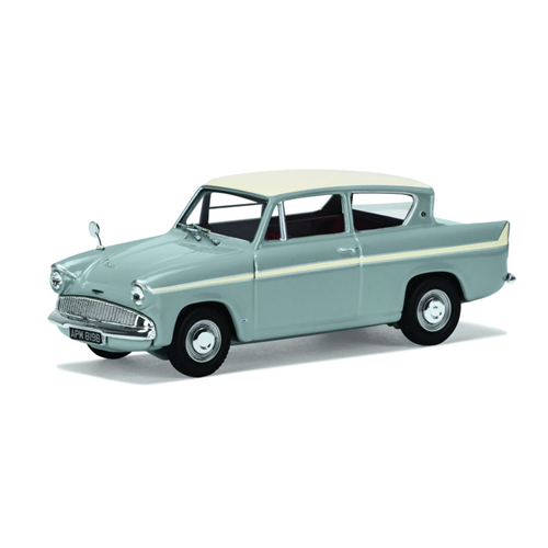 FORD ANGLIA 1200 SUPER PLATINUM 1959 GREY 1:43 Vanguards Auto Stradali Modellino