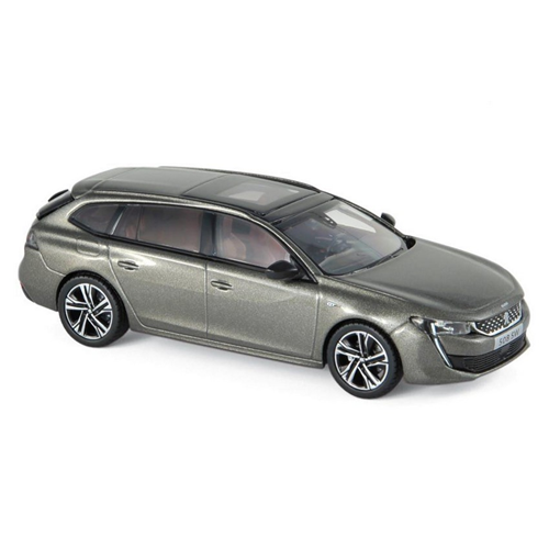 PEUGEOT 508 SW GT 2018 AMAZONITE GREY 1:43 Norev Auto Stradali Modellino
