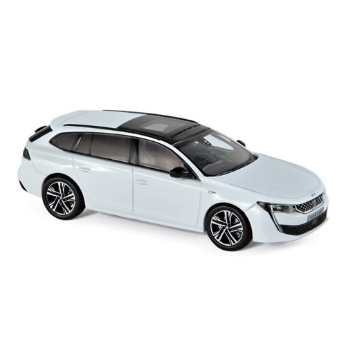 PEUGEOT 508 SW GT 2018 PEARL WHITE 1:43 Norev Auto Stradali Modellino