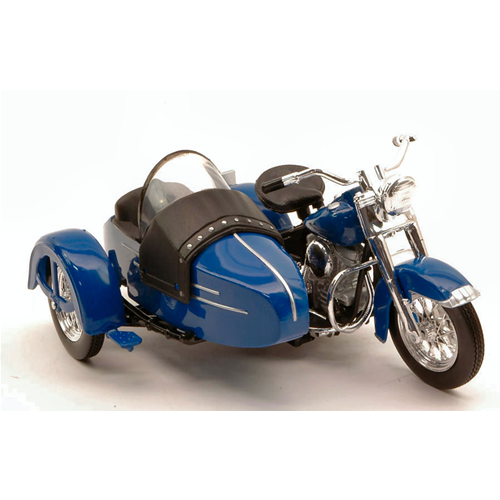 HARLEY DAVIDSON 1952 FL HYDRA GLIDE WITH SIDECAR 1:18 Maisto Moto Modellino