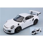 PORSCHE 911 (991) GT3 RS 2016 WHITE 1:24 Welly Auto Stradali Modellino