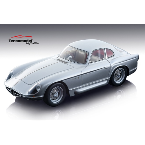 ALFA ROMEO 2000 SPORTIVA BERTONE 1954 METALLIC SILVER 1:18 Tecnomodel Auto Stradali Modellino