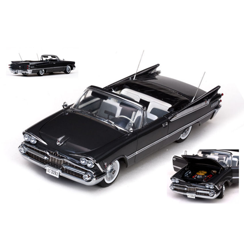 DODGE CUSTOMS ROYAL LANCER CONVERTIBLE 1959 DARK GUN METAL 1:18 SunStar Auto Stradali Modellino