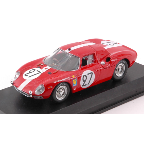 FERRARI 250 LM N.27 6th LE MANS 1965 A.BOLLER-D.SPOERRY 1:43 Best Model Auto Competizione Modellino