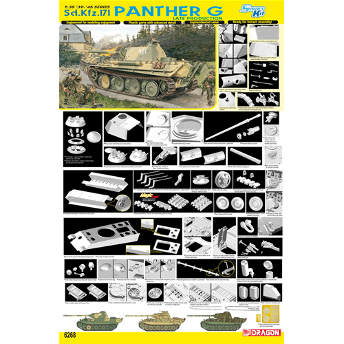 PANTHER G LATE PRODUCTION KIT 1:35 Dragon Kit Mezzi Militari Modellino