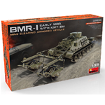 BMR-1 EARLY MOD.WITH KMT-5M KIT 1:35 Miniart Kit Mezzi Militari Die Cast Modellino