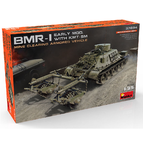 BMR-1 EARLY MOD.WITH KMT-5M KIT 1:35 Miniart Kit Mezzi Militari Modellino