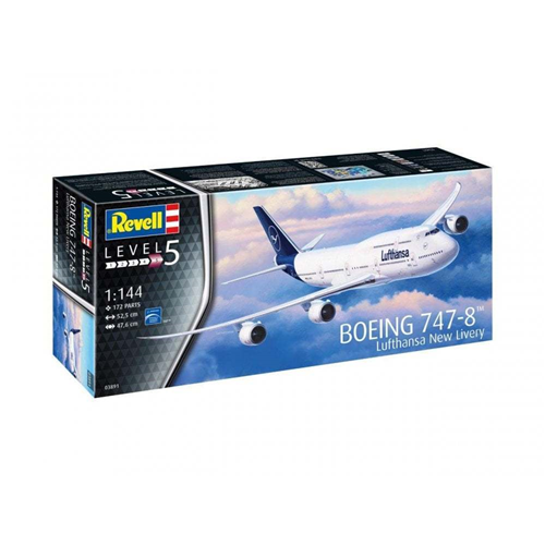 BOEING 747-8 LUFTHANSA "NEW LIVERY" KIT 1:144 Revell Kit Aerei Modellino