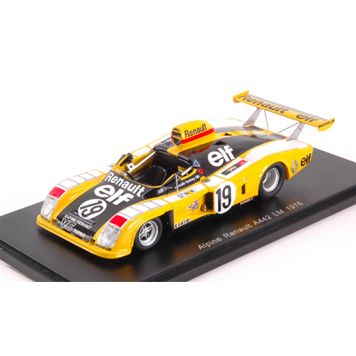 ALPINE 1 442 N.19 DNF LE MANS 1976 J.P.JABOUILLE-P.TAMBAY-J.DOLHEM 1:43 Spark Model Auto Competizione Modellino