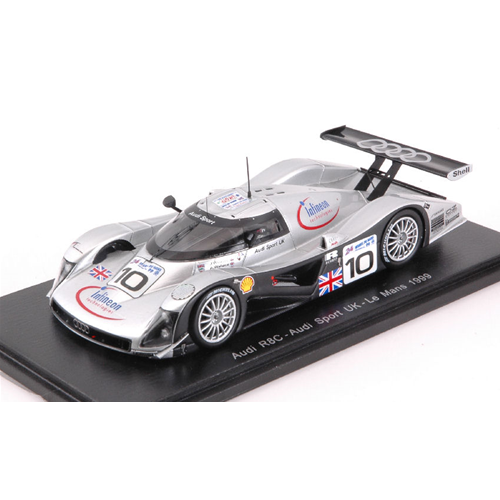 AUDI R8C N.10 DNF LE MANS 1999 J.WEAVER-A.WALLACE-P.McCARTHY 1:43 Spark Model Auto Competizione Modellino