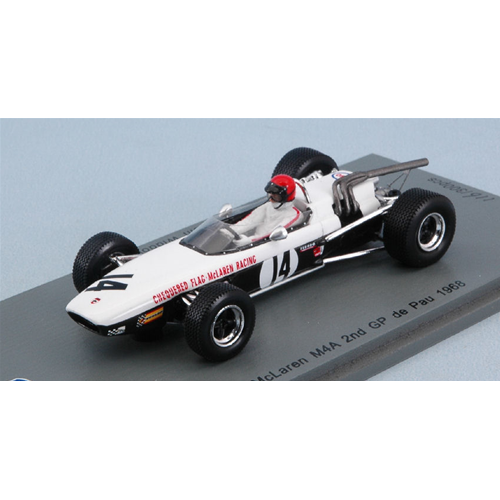 MC LAREN M4A N.14 2nd GP DE PAU F2 1968 ROBIN WIDDOWS 1:43 Spark Model Auto Competizione Modellino
