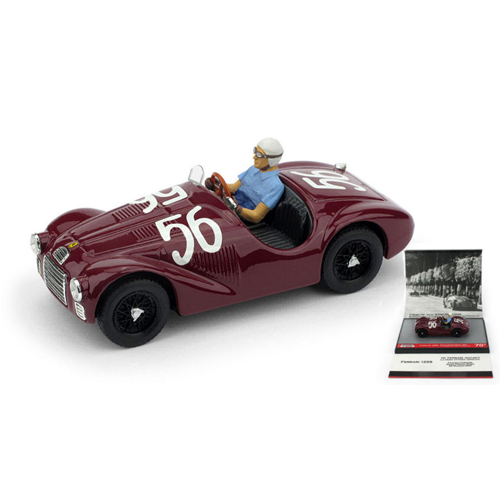 FERRARI 125S N.56 WINNER GP ROMA 1947 F.CORTESE 1a VITTORIA FERRARI 1:43 Brumm Auto Competizione Modellino