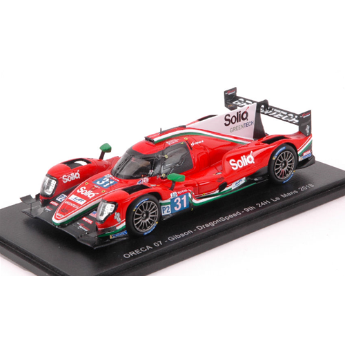 ORECA 07 - GIBSON N.31 9th LE MANS 2018 R.GONZALES-P.MALDONADO-N.BERTHON 1:43 Spark Model Auto Competizione Modellino