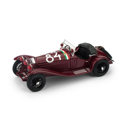 ALFA ROMEO 1750 GS N.84 WINNER MILLE MIGLIA 1930 T.NUVOLARI-G.B.GUIDOTTI UPD.1:43 Brumm Auto Competizione Die Cast Modellino