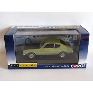 FORD CAPRI MK1 1600GT XLR FERN 1971 GREEN METALLIC 1:43 Vanguards Auto Stradali Modellino
