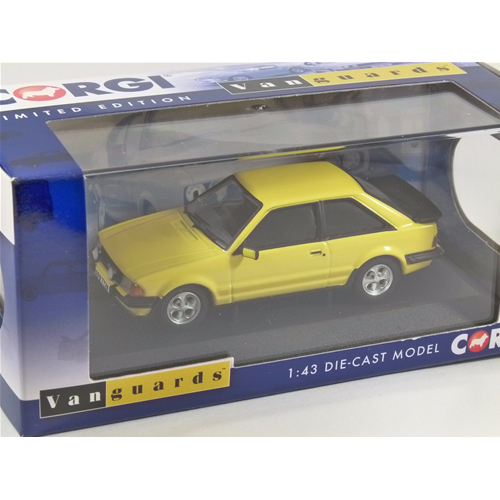 FORD ESCORT MK3 XR3 PRAIRIE 1990 YELLOW 1:43 Vanguards Auto Stradali Modellino