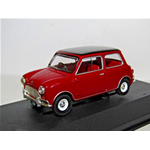 MINI COOPER S MK1 TARTAN 1956 RED & BLACK 1:43 Vanguards Auto Stradali Modellino