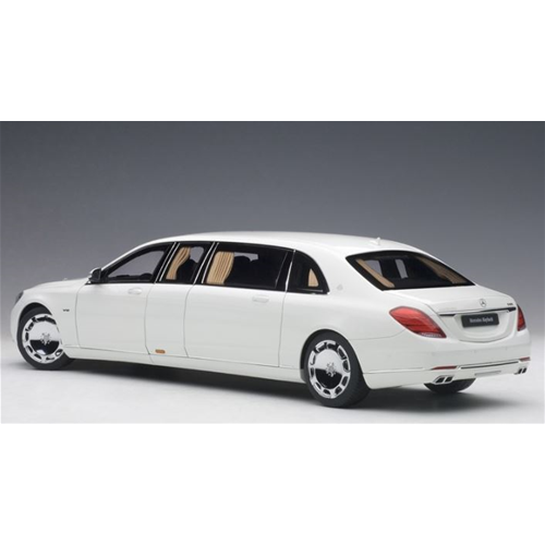 MERCEDES MAYBACH S 600 PULLMAN 2016 WHITE/DARK GREY 1:18 AutoArt Auto Stradali Modellino