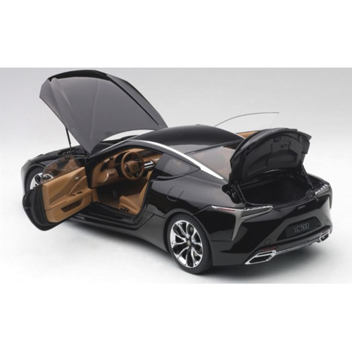LEXUS LC500 2016 BLACK 1:18 AutoArt Auto Stradali Modellino