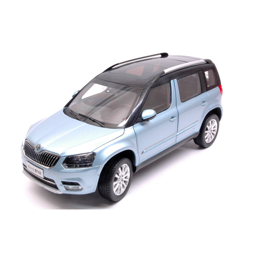SKODA YETI FL 2013 LIGHT BLUE METALLIC 1:18 Abrex Auto Stradali Modellino