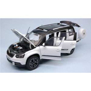 SKODA YETI FL OUTDOOR 2013 LIGHT WHITE 1:18 Abrex Auto Stradali Modellino