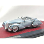 DELAHAYE 145 V12 FRANAY CABRIOLET 48772-3 1946 METALLIC LIGHT BLUE 1:43 Matrix Scale Models Auto Stradali Modellino