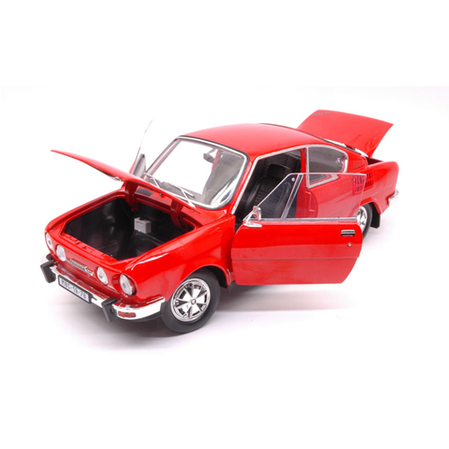SKODA 110R COUPE' 1980 RED 1:18 Abrex Auto Stradali Modellino
