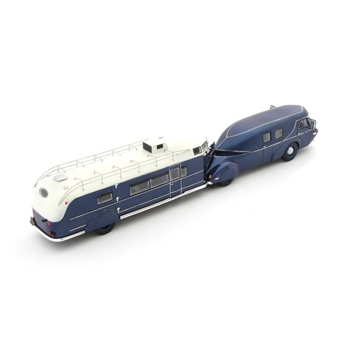 REO TRUCK CURTIS AEROCAR 1938 METALLIC BLUE 1:43 Autocult Camion Modellino