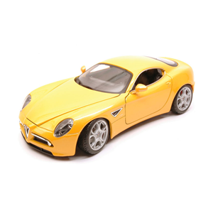 ALFA ROMEO 8 C COMPETIZIONE 2007 YELLOW 1:18 Burago Auto Stradali Modellino
