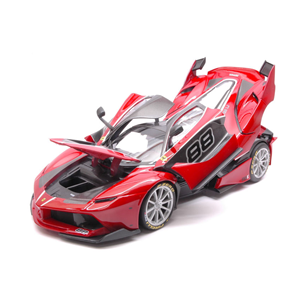 FERRARI FXX-K N.88 2015 RED SIGNATURE WITH SHOWCASE 1:18 Burago Auto Competizione Modellino