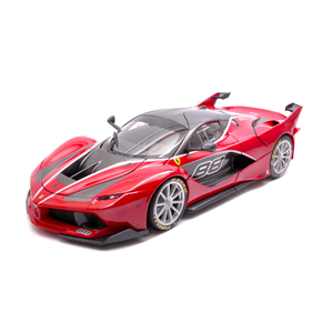 FERRARI FXX-K N.88 2015 RED SIGNATURE WITH SHOWCASE 1:18 Burago Auto Competizione Modellino