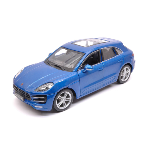 PORSCHE MACAN 2013 BLUE 1:24 Burago Auto Stradali Modellino
